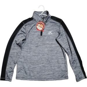 ZeroXposur ZX Dri-Tech Boy Long Sleeve Shirt Size M (10-12) Gray polyester